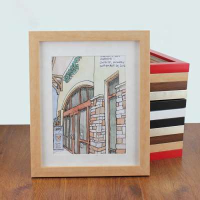 beautiful wooden picture frame