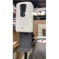 Wall mounted automatic stand hand sanitizer stand sensor dispenser liquid soap dispenser with display For public place