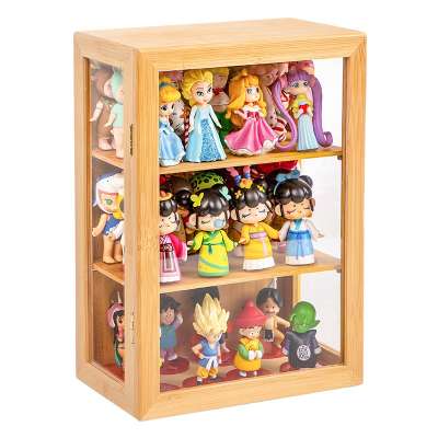 Wooden Acrylic Lego display cabinet with wooden frame and three-layer acrylic display cabinet