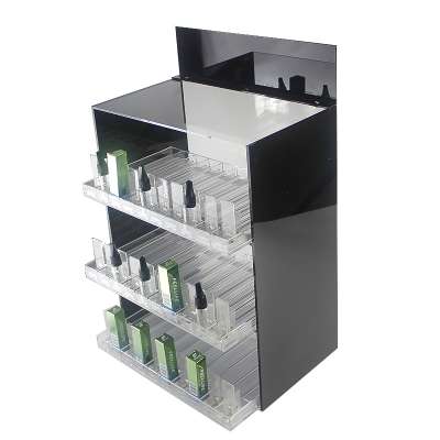 With Pushers Counter E Cig Retail Shop 15ml, 30ml Vape E-juice Display Holder Acrylic E-liquid Vape Cartridge Display Cabinet