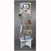 Acrylic Store Retail Display Rack Custom wooden acrylic bookcase display rack